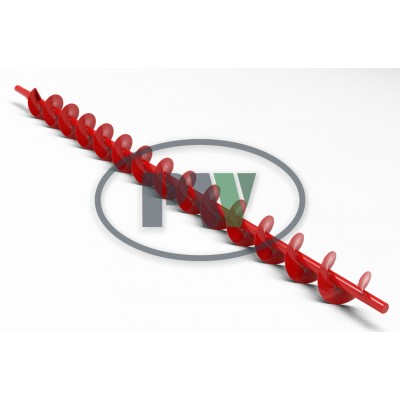 Tailings delivery auger (elev. foot)